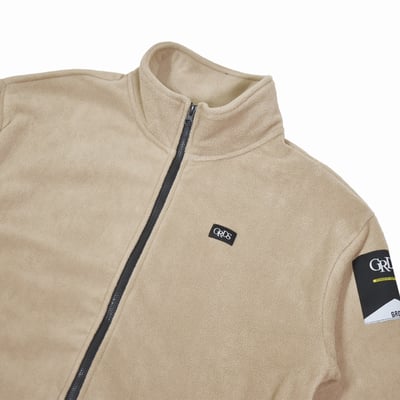 LABEL FLEECE JACKET(卡其)2