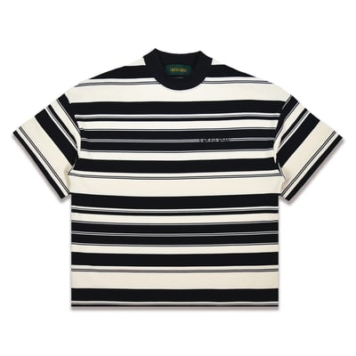 GRDSCREW STRIPED T-Shirt(黑.米白條紋)3
