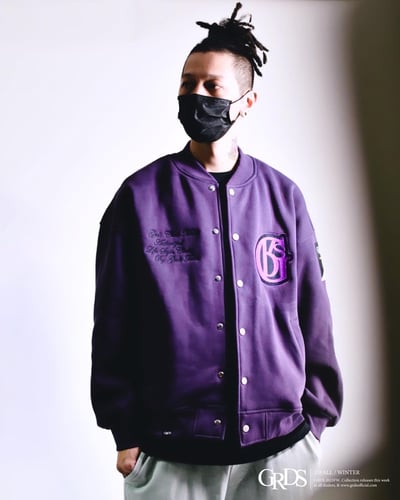 THE SIGN VARSITY JACKET(紫)5
