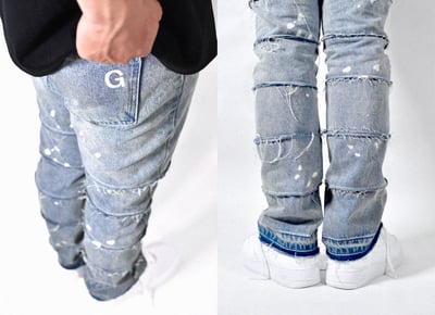 BAMBOO JOINT JEANS 竹節牛仔褲(藍牛)2
