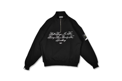 SELF-WORTH ZIPPER SWEATER(黑)1