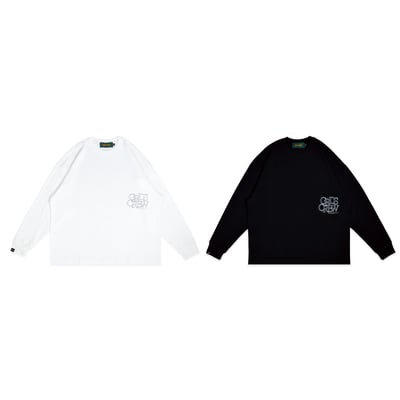 FRAME LINE LOGO L/S TEE(黑)6