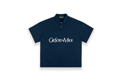 DISTORT LOGO POLO TEE(深藍)1