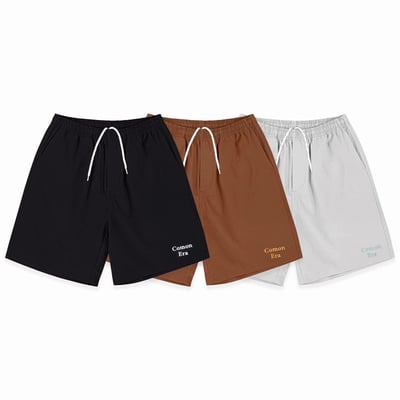 COMON ERA LOGO RIPSTOP BEACH SHORTS(淺灰)7