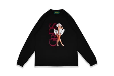 SEXY LADY L/S TEE(黑)1