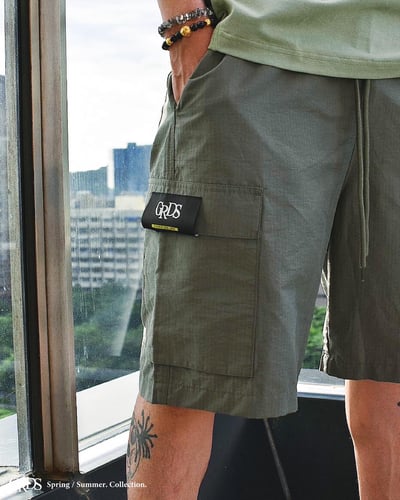 GRDSCREW RIPSTOP POCKET SHORTS(灰綠)9