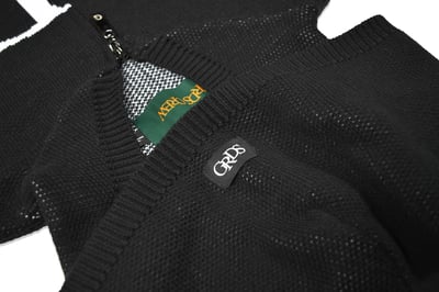 CLASSIC LOGO KNIT ZIPPER HOODIE(黑)3