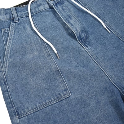 SQUIGGLE DENIM SHORTS(藍)7