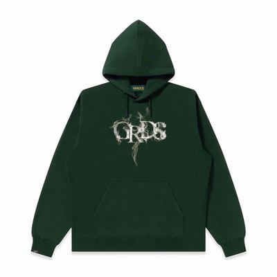GRDS SMOKE LOGO HOODIE(墨綠/白)2