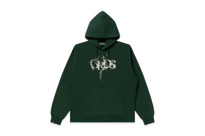 GRDS SMOKE LOGO HOODIE(墨綠/白)1