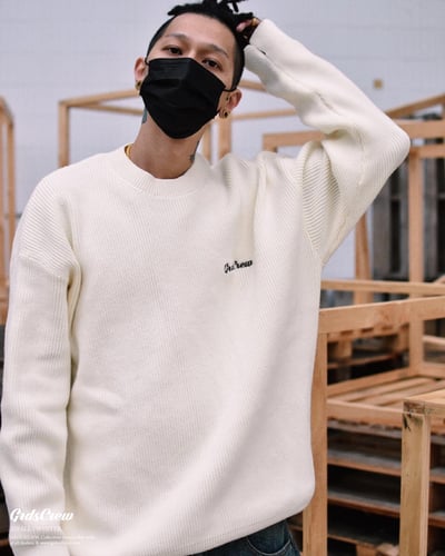 SWASHES LOGO KNIT SWEATER(米白)8