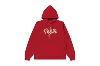 GRDS SMOKE LOGO HOODIE(紅/白)1