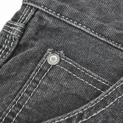 CMNE CARPENTER DENIM SHORTS(水洗黑)3