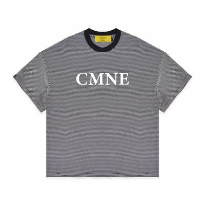 CMNE STRIPED TEE(黑白橫條)1
