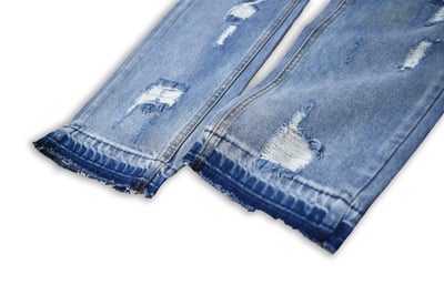 DAMAGE PATCH 錯位電繡補丁牛王(藍牛)10