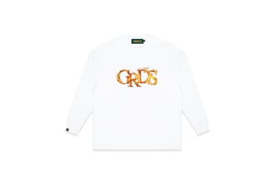 FIRE LOGO L/S Tee(白)1