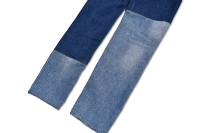 COLLAGE PATCH JEANS 不對襯拼貼牛仔褲7