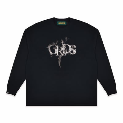 SMOKE LOGO L/S Tee(黑)2