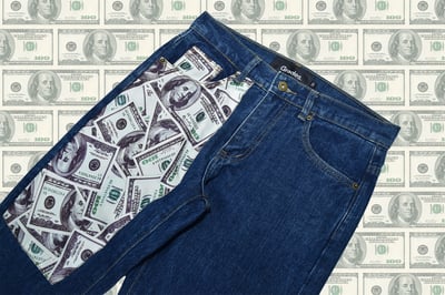 DOLLAR PATCH VINTAGE 美金牛王(經典藍)3