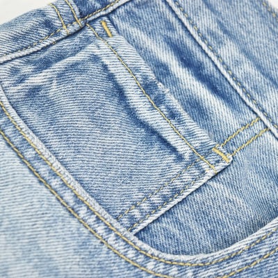 GRDSCREW STRAIGHT LOGO DENIM SHORTS(藍)4
