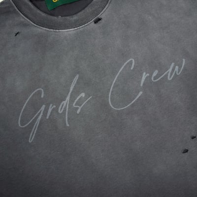 HANDWRITING LOGO DISTRESSED WASHED T-Shirt(水洗黑)7