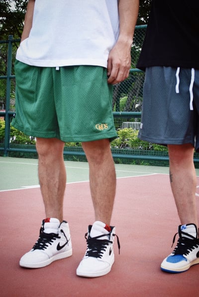 CLASSIC LOGO MESH SHORTS(綠)6