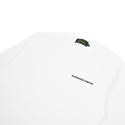 RACING LOGO L/S TEE(白)5