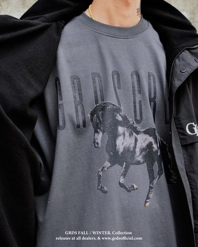 DARK HORSE L/S TEE(深灰)6