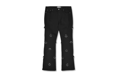 22D JEANS D環喇叭套筒牛仔褲1