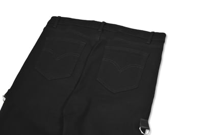 22D JEANS D環喇叭套筒牛仔褲5