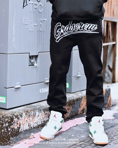 GRDS CREW LOGO JEANS(黑)7