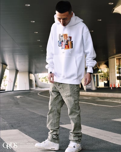 MAGAZINE HOODIE(白)6