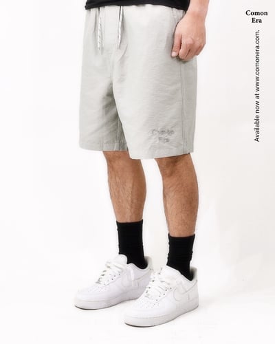 COMON ERA LOGO RIPSTOP BEACH SHORTS(淺灰)6