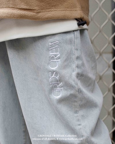 GRDSCREW WASHED DENIM JEANS(淺藍)8