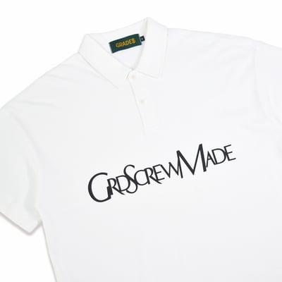 DISTORT LOGO POLO TEE(白)2
