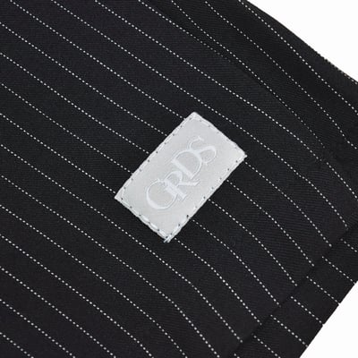 LABEL PINSTRIPE SHORTS(黑白直紋)5