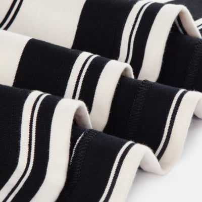 GRDSCREW STRIPED T-Shirt(黑.米白條紋)6