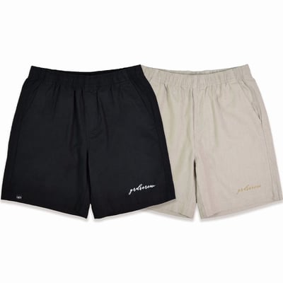 SCRIPT LINEN SHORTS(卡其)6