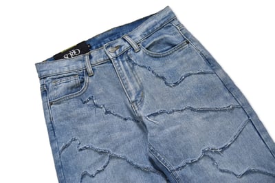 3M THUNDER JEANS 閃電反光破壞水洗牛仔褲2
