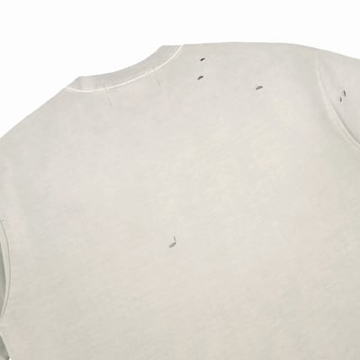 HANDWRITING LOGO DISTRESSED WASHED T-Shirt(水洗米)6