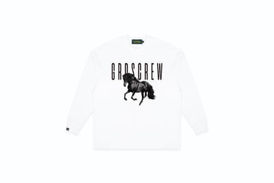 DARK HORSE L/S TEE(白)1