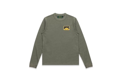ROUTE MARKER L/S Tee(竹節棉/卡其)1
