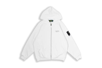 CLASSIC LOGO ZIPPER HOODIE(白)1