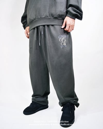HANDWRITTEN COTTON PANTS(灰)7