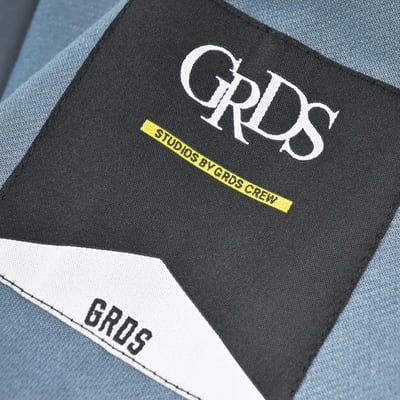 HANDWRITING LOGO SUIT -  HOODIE(霧霾藍)5