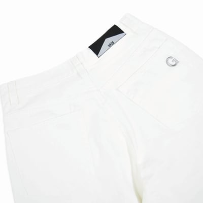 GRDSCREW STRAIGHT LOGO DENIM SHORTS(白)5