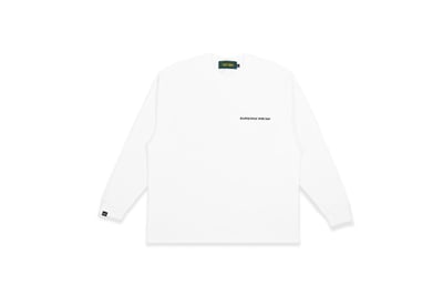 RACING LOGO L/S TEE(白)1