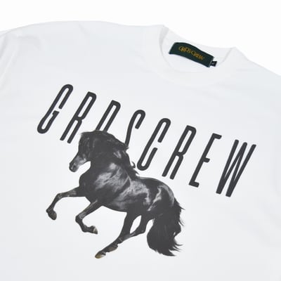 DARK HORSE L/S TEE(白)2