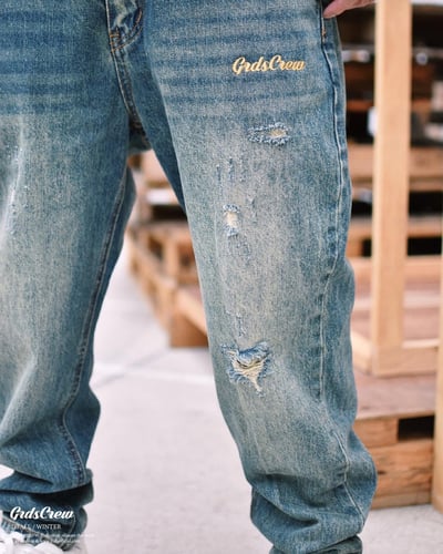 SWASHES LOGO VINTAGE WASHED CARGO JEANS9