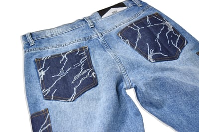 THUNDER POCKET JEANS 燒孔多口袋牛仔褲7